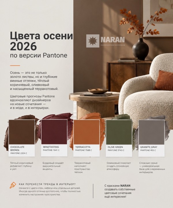 Цвета осени по версии Pantone